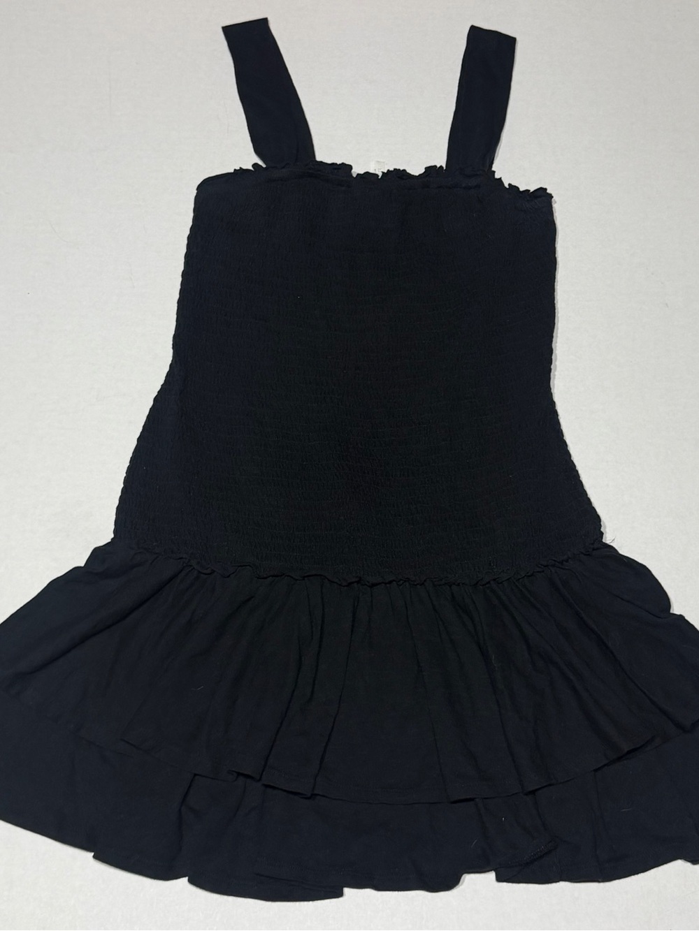 American Eagle Outfitters Black Smocked Sundress